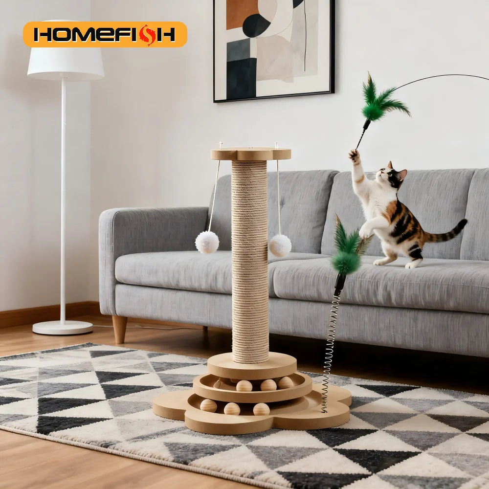 Cat Toy Solid Wood