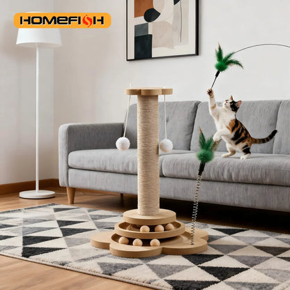 Cat Toy Solid Wood