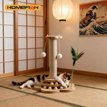Cat Toy Solid Wood
