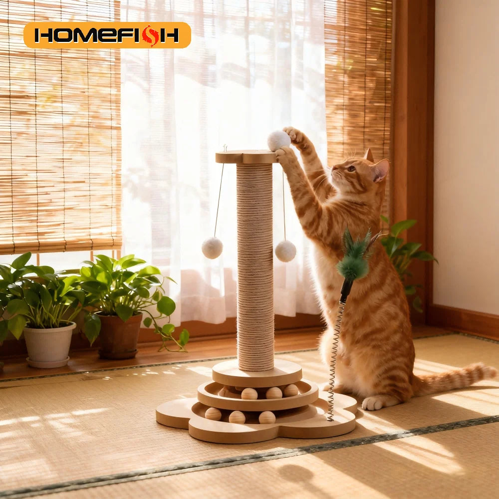 Cat Toy Solid Wood