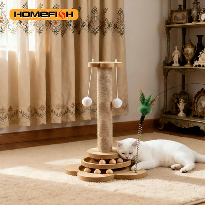 Cat Toy Solid Wood