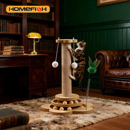 Cat Toy Solid Wood